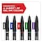 Sharpie S-Gel High-Performance Gel Pen, Retractable, Medium 0.7 mm, Assorted Ink Colors, Black Barrel, 4PK 2096174 - alternate 19